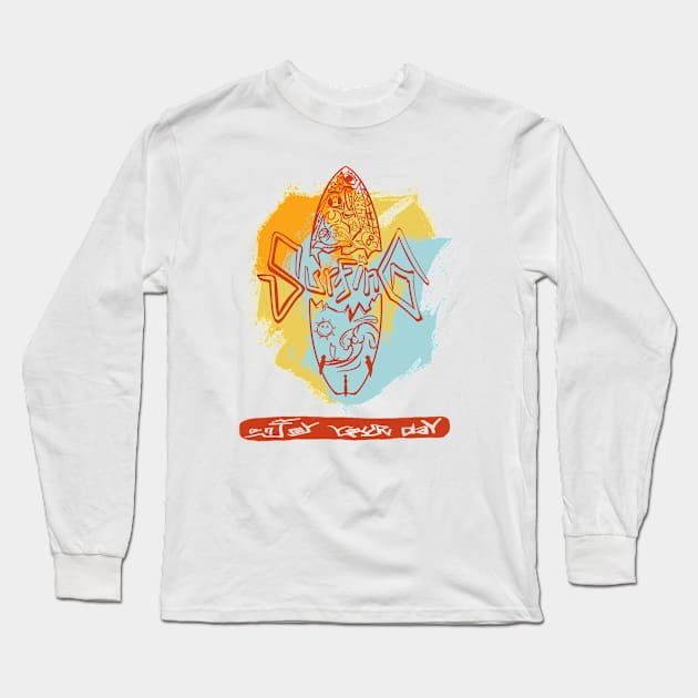 Surfing life Long Sleeve T-Shirt by Hanhan99